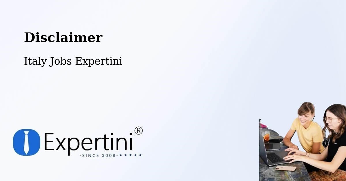 Disclaimer – Gorle - Italy Jobs Expertini