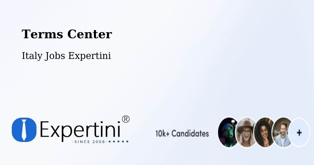Terms of Service – Gorle - Italy Jobs Expertini