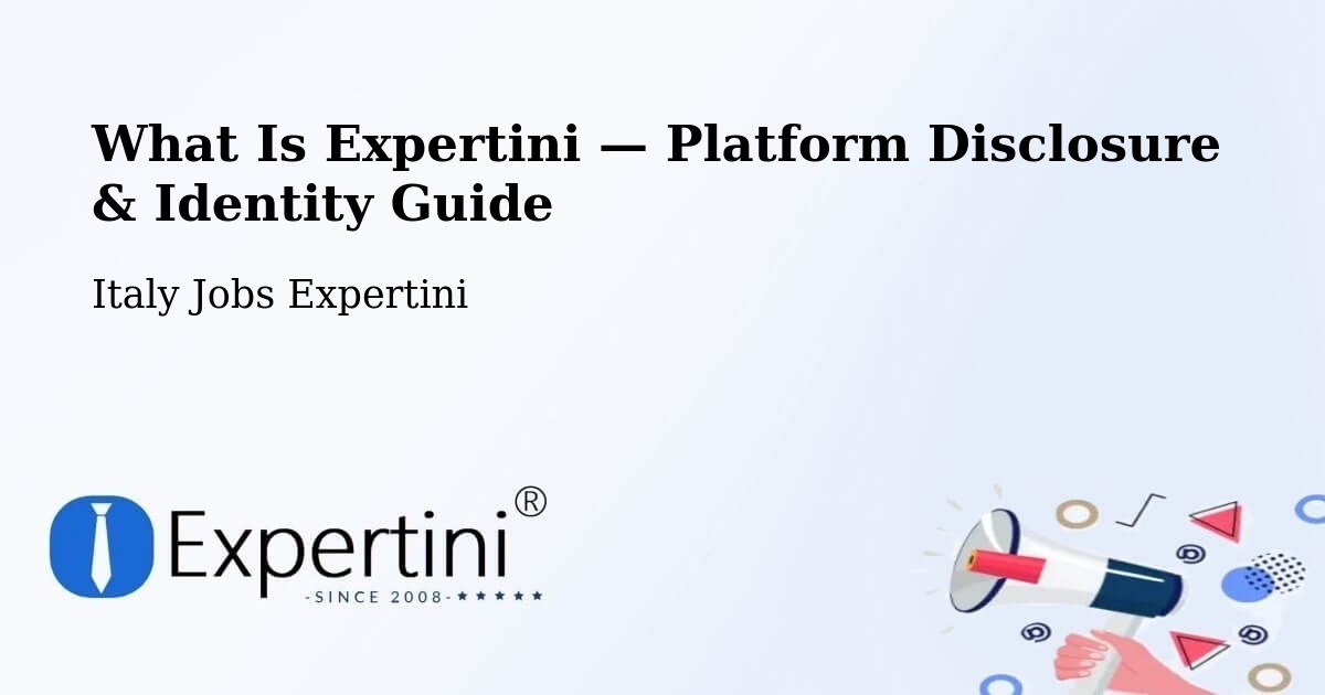 What Is Expertini — Platform Disclosure & Identity Guide – Gorle